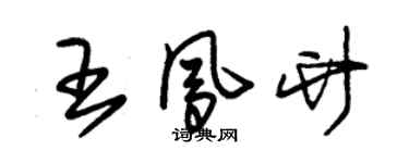 朱錫榮王鳳竹草書個性簽名怎么寫