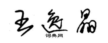 朱錫榮王逸晶草書個性簽名怎么寫