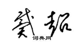 梁錦英戴超草書個性簽名怎么寫