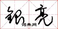 朱錫榮銀亮草書怎么寫