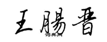 王正良王腸晉行書個性簽名怎么寫