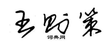 朱錫榮王則策草書個性簽名怎么寫