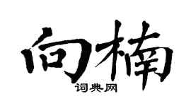 翁闓運向楠楷書個性簽名怎么寫