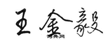 駱恆光王金毅行書個性簽名怎么寫