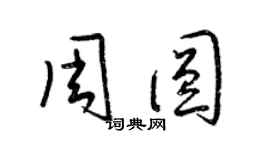 梁錦英周圓草書個性簽名怎么寫