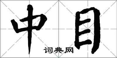 翁闓運中目楷書怎么寫