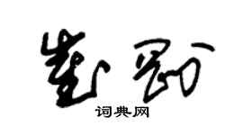 朱錫榮崔剛草書個性簽名怎么寫