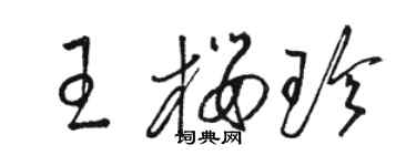 駱恆光王櫻珍草書個性簽名怎么寫