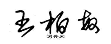 朱錫榮王柏敏草書個性簽名怎么寫