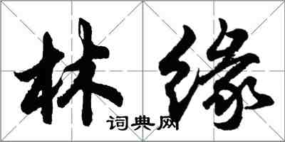 胡問遂林緣行書怎么寫