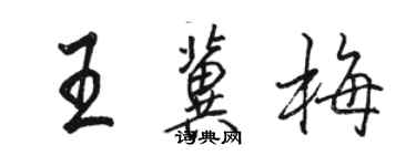 駱恆光王冀梅行書個性簽名怎么寫