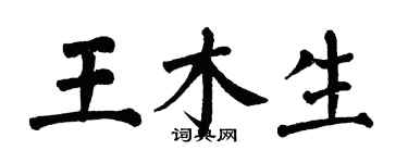 翁闓運王木生楷書個性簽名怎么寫