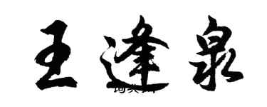 胡問遂王逢泉行書個性簽名怎么寫