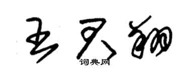 朱錫榮王君翔草書個性簽名怎么寫
