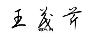 梁錦英王茂芹草書個性簽名怎么寫