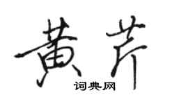 駱恆光黃芹行書個性簽名怎么寫