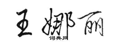 駱恆光王娜麗行書個性簽名怎么寫