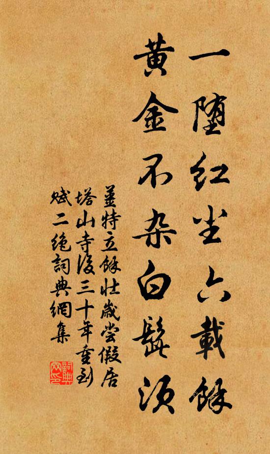 自笑生來,骨相無奇,壬三甲三 詩詞名句