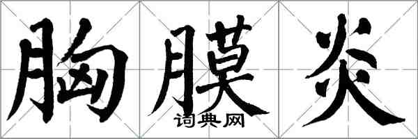 翁闓運胸膜炎楷書怎么寫