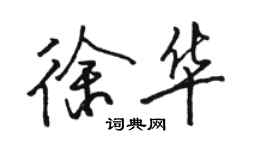 駱恆光徐華行書個性簽名怎么寫