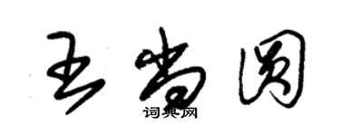 朱錫榮王尚圓草書個性簽名怎么寫