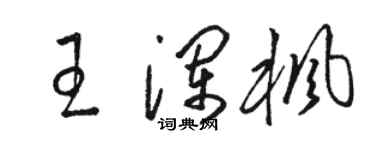 駱恆光王瀾楓草書個性簽名怎么寫