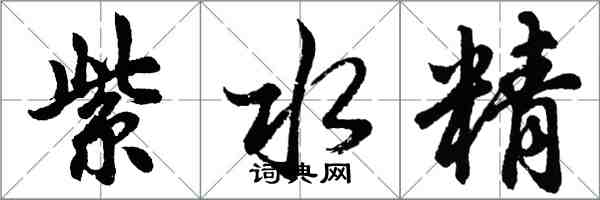 胡問遂紫水精行書怎么寫