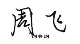 駱恆光周飛行書個性簽名怎么寫