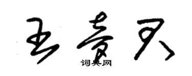 朱錫榮王夢君草書個性簽名怎么寫