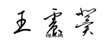 梁錦英王震冀草書個性簽名怎么寫