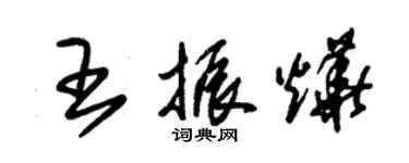 朱錫榮王振燁草書個性簽名怎么寫