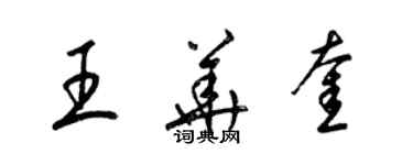 梁錦英王華奎草書個性簽名怎么寫