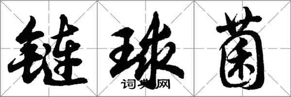 胡問遂鏈球菌行書怎么寫