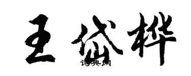 胡問遂王岱樺行書個性簽名怎么寫