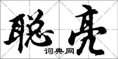 胡問遂聰亮行書怎么寫