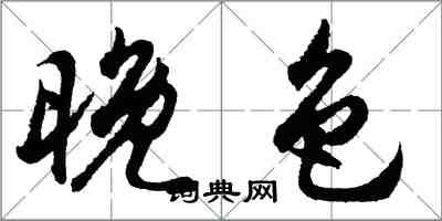 胡問遂晚色行書怎么寫