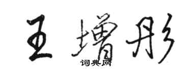 駱恆光王增彤行書個性簽名怎么寫