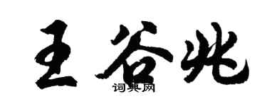 胡問遂王谷兆行書個性簽名怎么寫