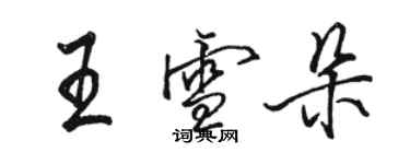 駱恆光王雪朵行書個性簽名怎么寫