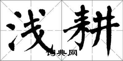 翁闓運淺耕楷書怎么寫