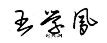 朱錫榮王學鳳草書個性簽名怎么寫