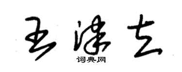 朱錫榮王津立草書個性簽名怎么寫