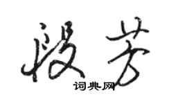 駱恆光段芳行書個性簽名怎么寫