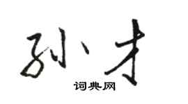 駱恆光孫才行書個性簽名怎么寫