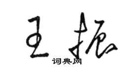 駱恆光王振草書個性簽名怎么寫