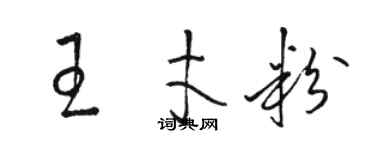 駱恆光王才粉草書個性簽名怎么寫