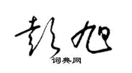 梁錦英彭旭草書個性簽名怎么寫