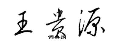 梁錦英王貴源草書個性簽名怎么寫