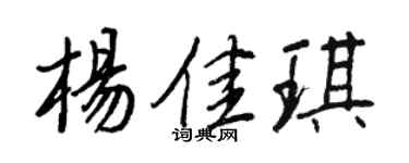 王正良楊佳琪行書個性簽名怎么寫