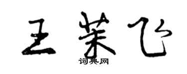 曾慶福王茉飛行書個性簽名怎么寫